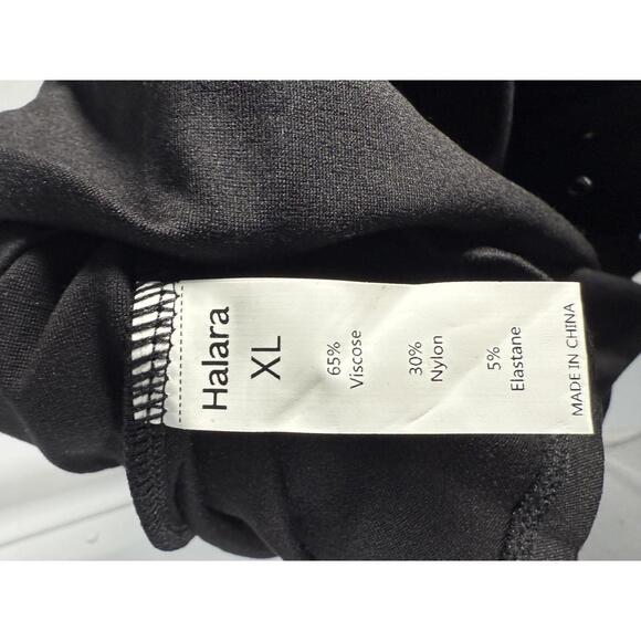 NWT Halara Round Neck Zipper Belted Pocket Midi Fit And Flare Work Dress Size XL - Picture 6 of 12